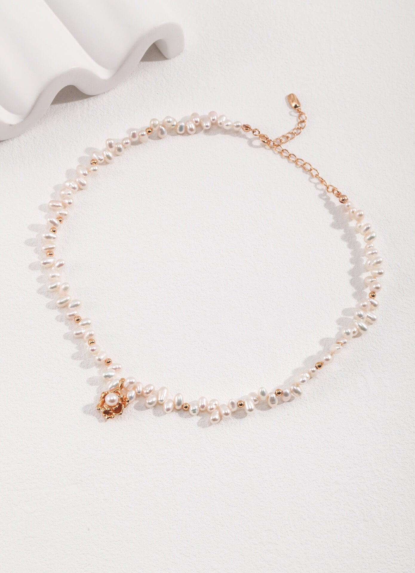 Vintage Camellia Pearl Pendant | Best Seller