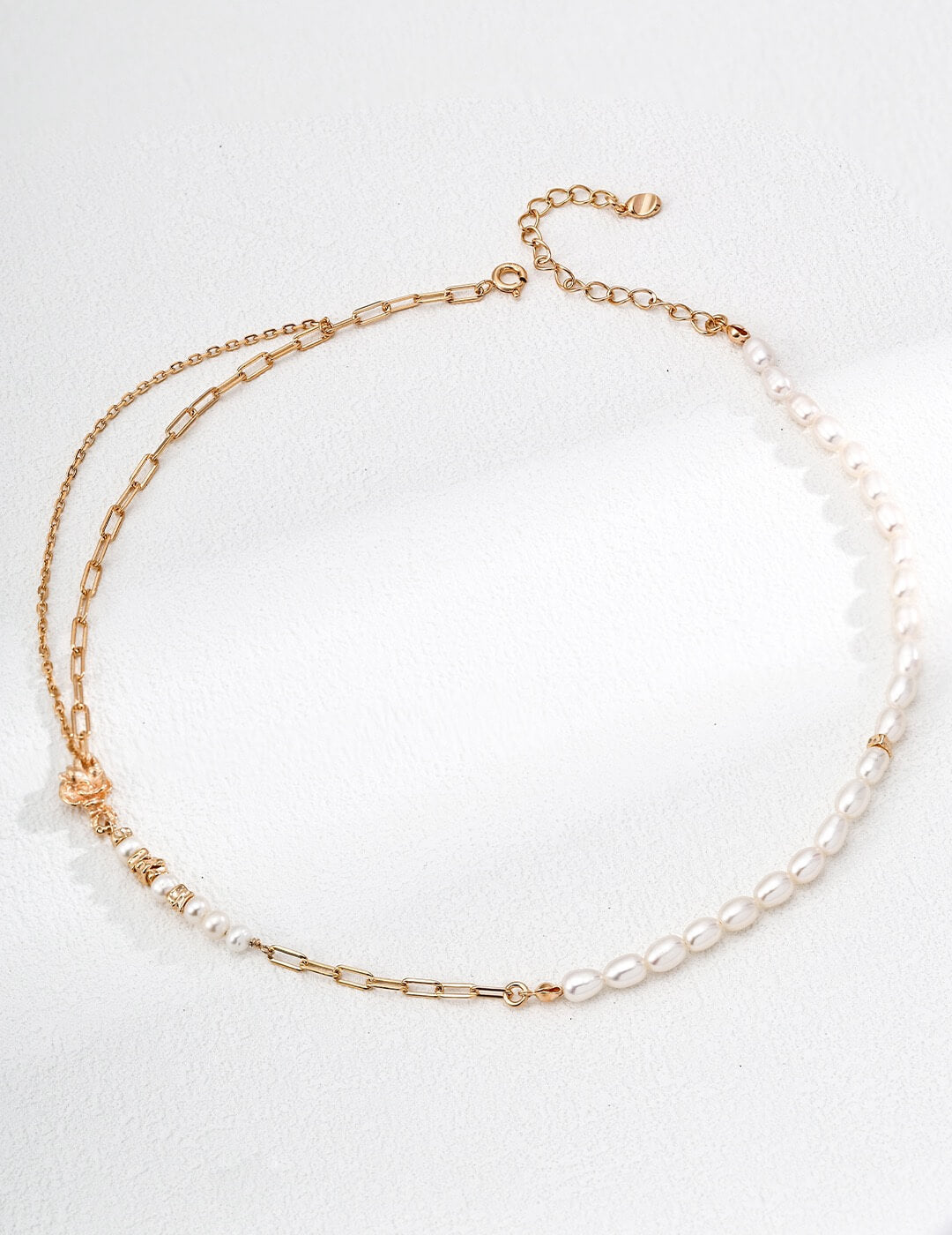 S925 Silver Vintage Pearl Jewelry Set (Necklace & Bracelet)