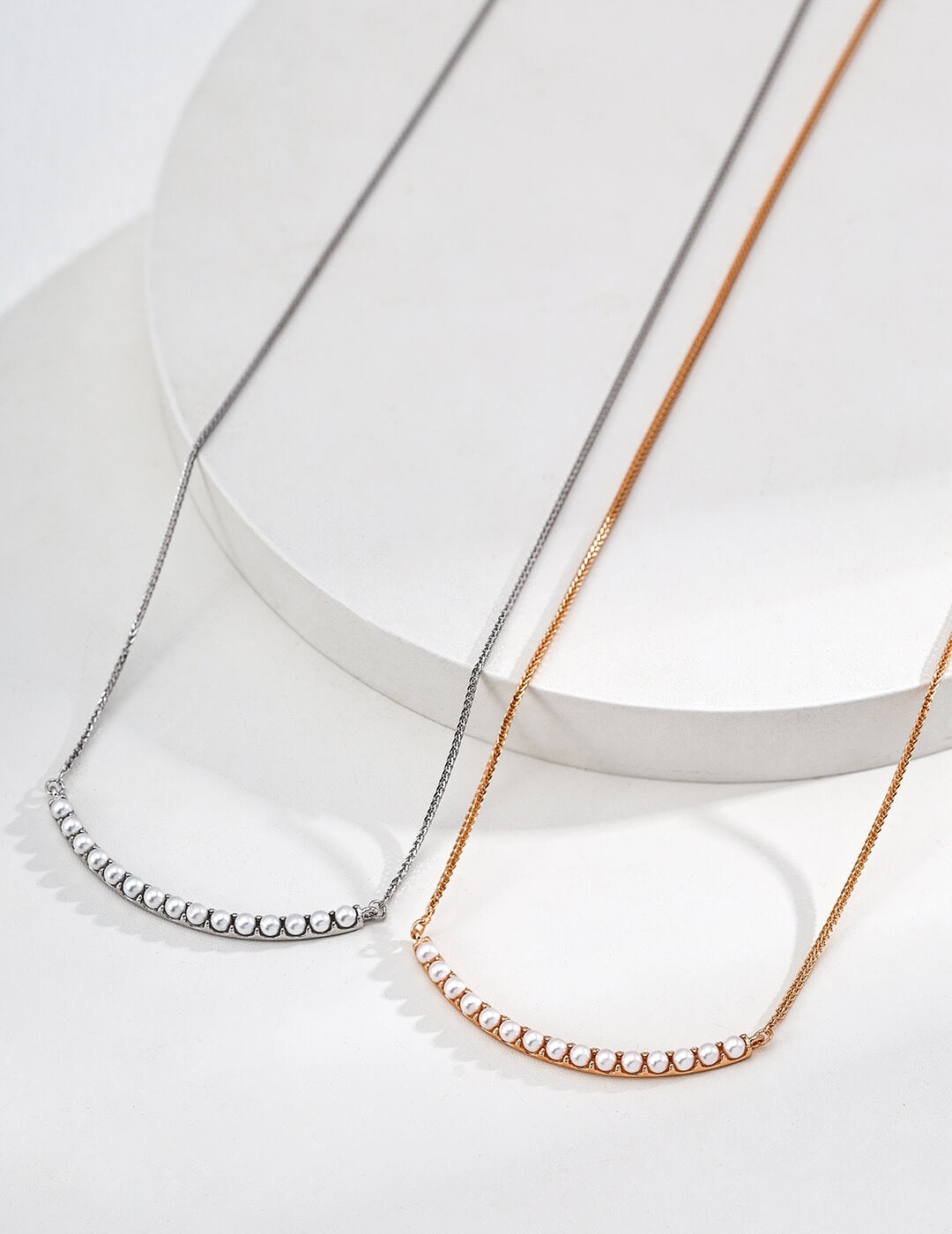 Minimalist Natural Pearl Necklace