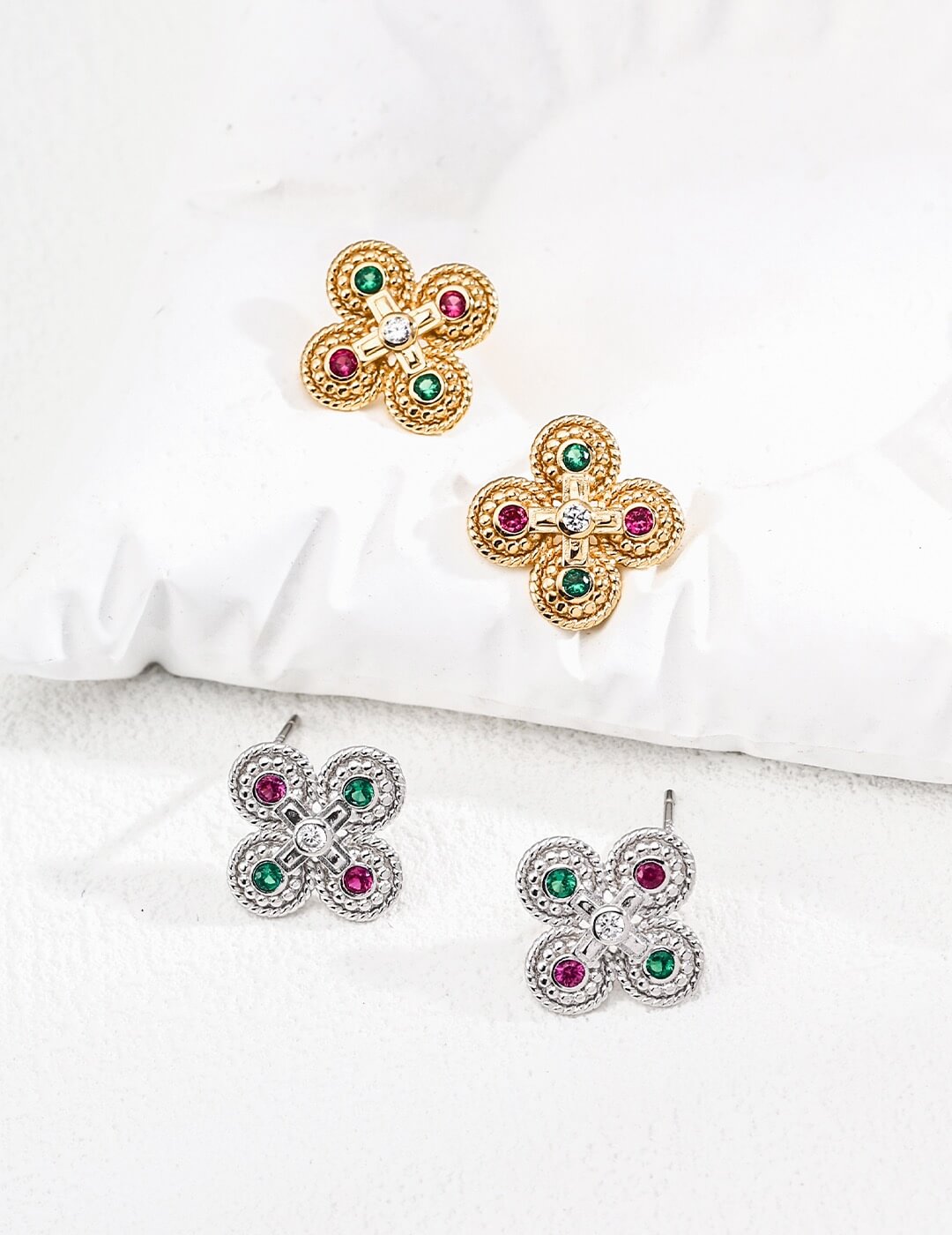 Trendy Vintage Zircon Earrings