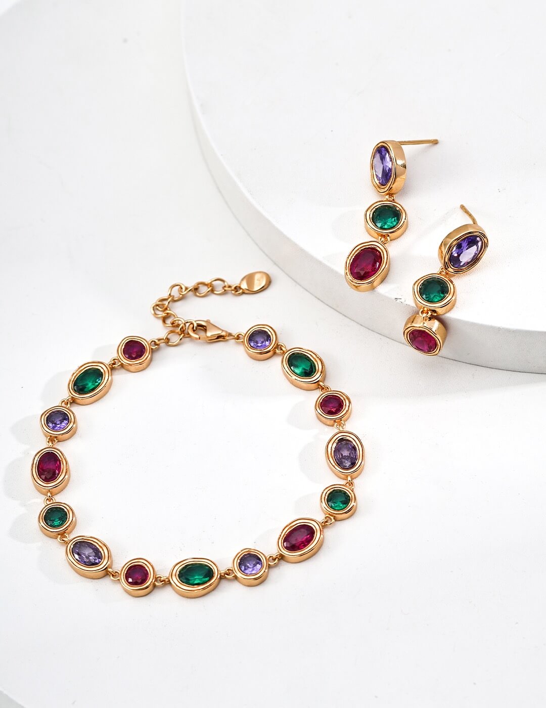 Fashion Colorful Zircon Earrings