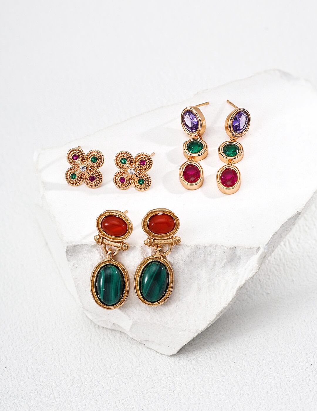 Fashion Colorful Zircon Earrings