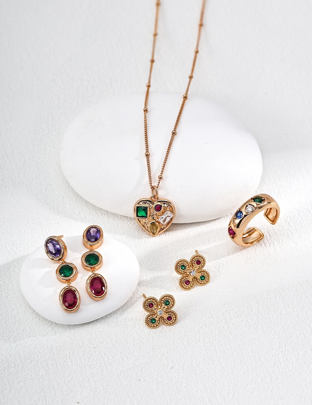 Fashion Colorful Zircon Earrings