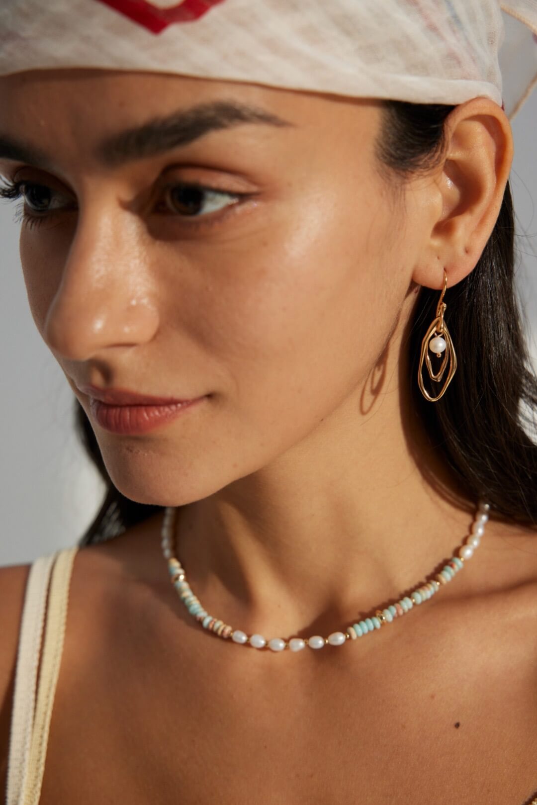 Minimalist Earrings with Natural Pearls, S925 Gold-Plated