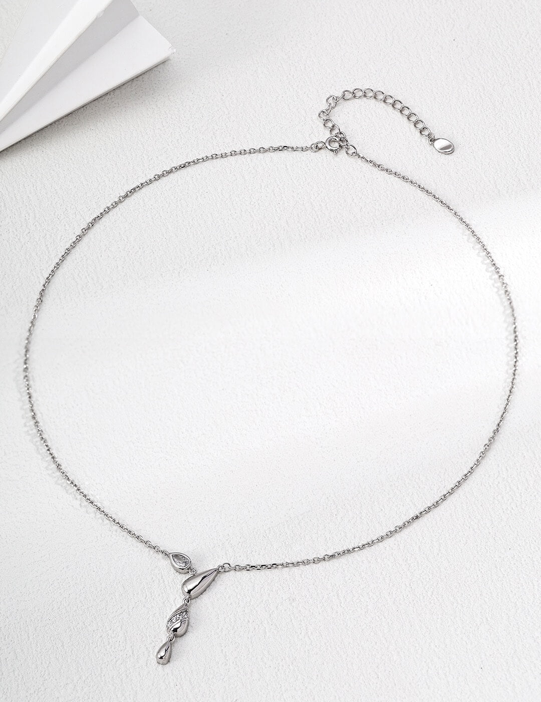 Minimalist Zircon Necklace, 18K Gold Vermeil