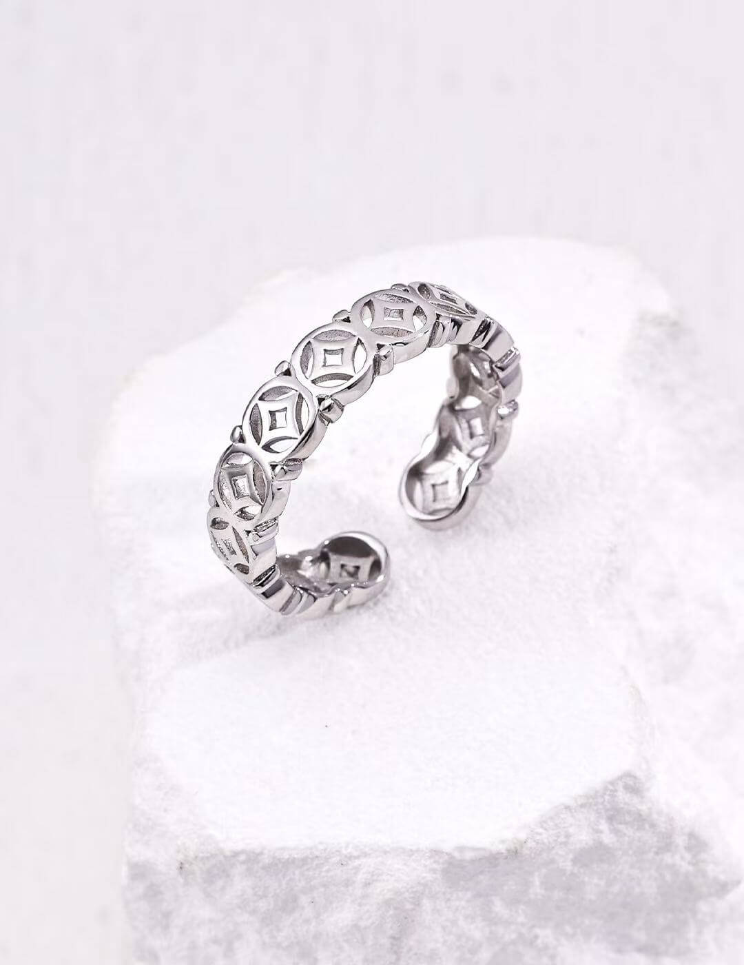 Fortune Series Ring, Gold-Plated S925 Silver