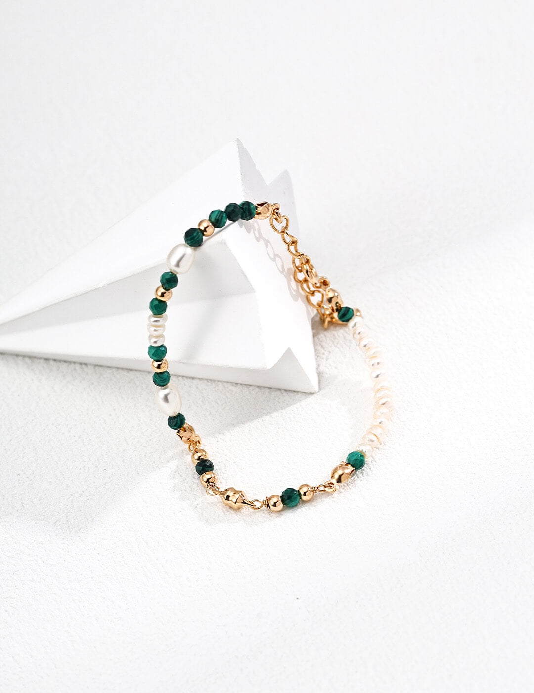 Timeless Pearl & Malachite Set | S925 Silver Vintage Design