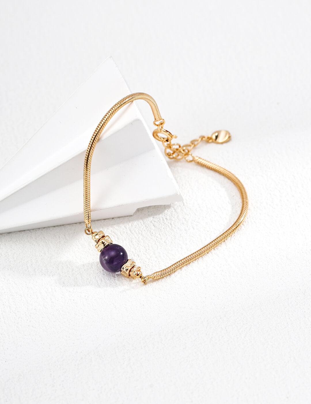 Amethyst Bracelet in Gold-Plated Sterling Silver