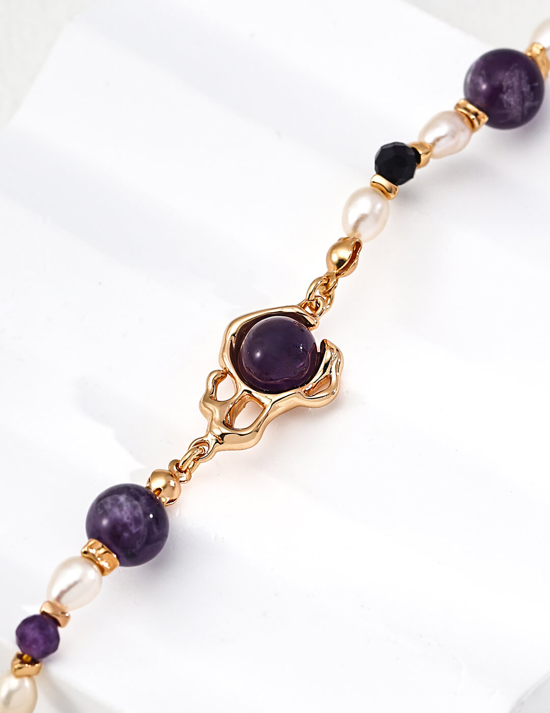 Amethyst Bracelet in Gold-Plated Sterling Silver