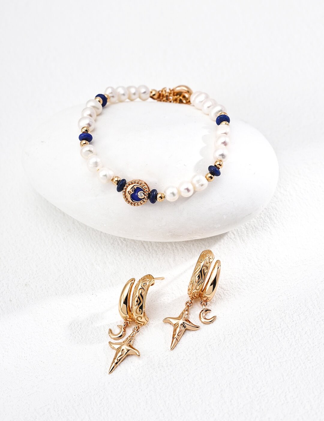 Vintage Gold-Plated S925 Silver Earrings